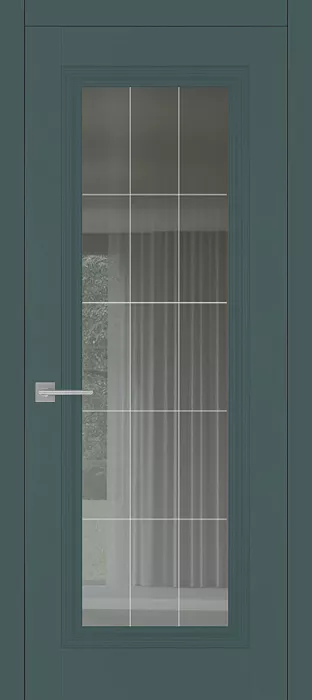 Межкомнатная дверь Carda Diamond VN-3 Зеркало Прозрачное Серое, пихта пэт