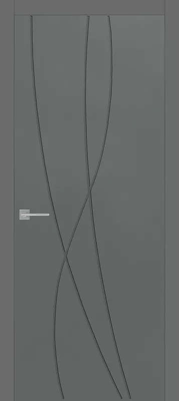 Межкомнатная дверь Carda Diamond Easy-02 глухая, серый пэт