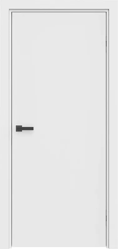Межкомнатная дверь Carda R-1 Белый софт черная кромка