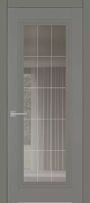 Межкомнатная дверь Carda Diamond VN-3 Зеркало Прозрачное Серое, серый пэт