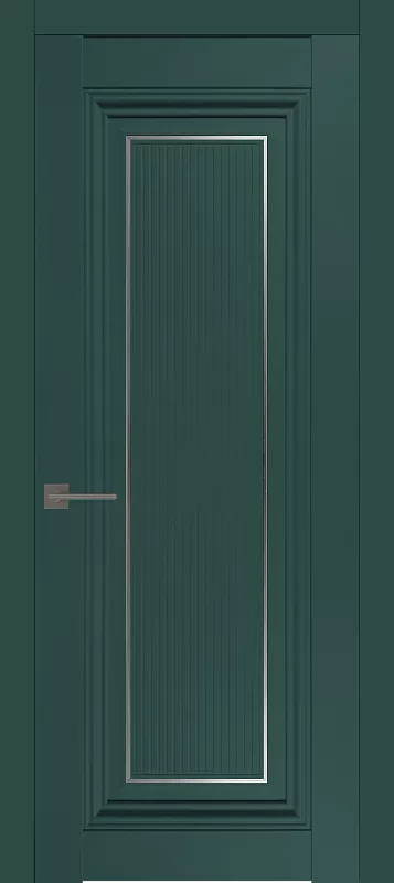 Межкомнатная дверь Carda Diamond VN-4 глухая, молдинг серебро, пихта