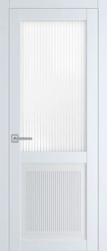 Межкомнатная дверь Carda КН-11 Белый софт Матовое стекло