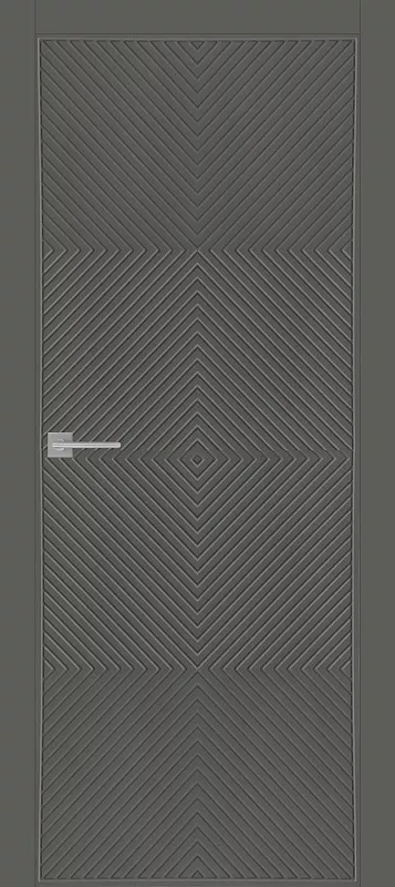 Межкомнатная дверь Carda Diamond L-07 глухая, серый пэт