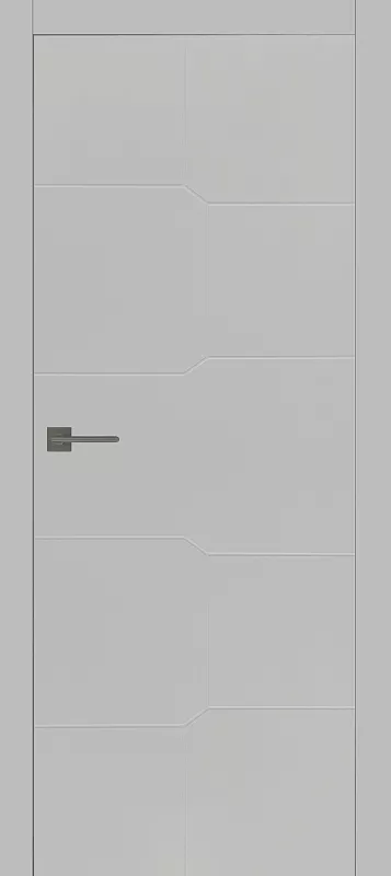 Межкомнатная дверь Carda Diamond L-06 глухая, ,белый пэт