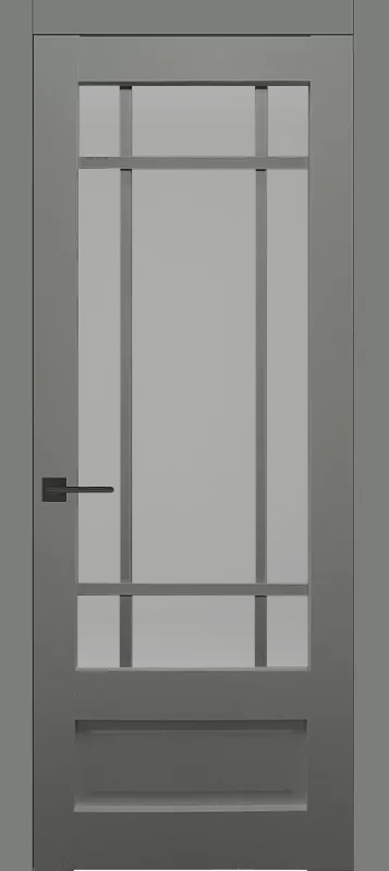 Межкомнатная дверь Carda Diamond VN-2/1 Зеркало Прозрачное Серое, серый пэт