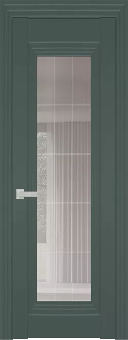 Межкомнатная дверь Carda Diamond VN-6 Зеркало Прозрачное Серое Гравировка,пихта