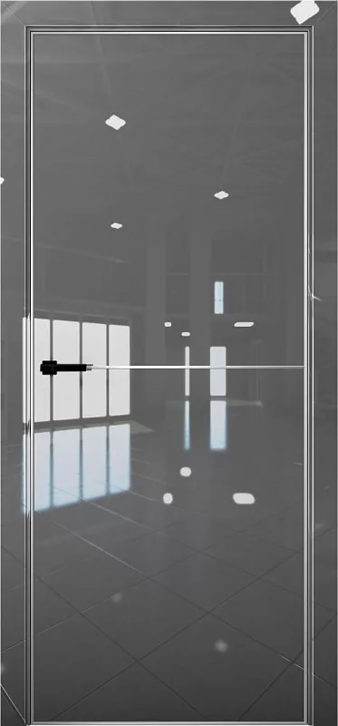 Pt2 (НОВЫЙ МОЛДИНГ) Crystall Gray ГЛУХОЕ 2300х800 (замок 196, eclipse 2.0) Кромка Al с 4х сторон (Распродажа)