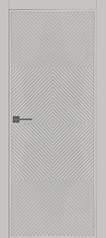 Межкомнатная дверь Carda Diamond L-07 глухая, белый пэт