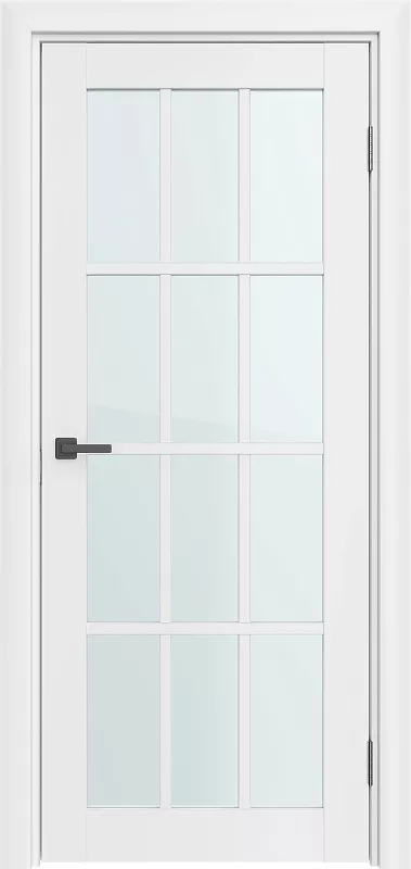 Межкомнатная дверь Carda К-61 Белый софт Витраж