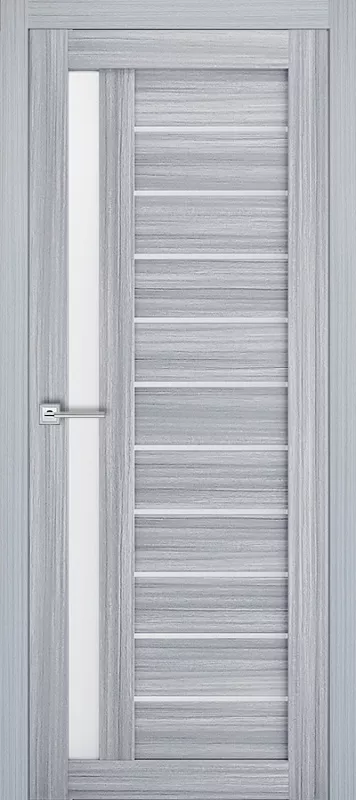 Межкомнатная дверь Carda  Т-14 Пепельный дуб матовое стекло