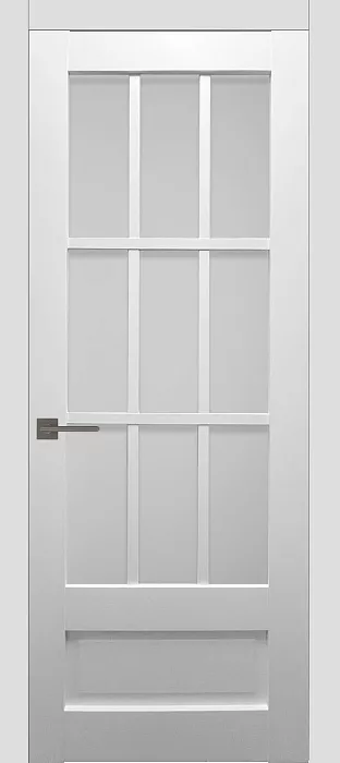 Межкомнатная дверь Carda Diamond VN-2 Зеркало Прозрачное Серое, белый пэт