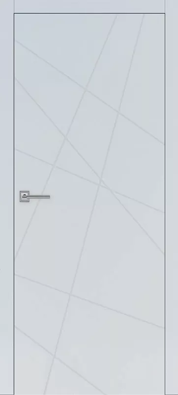 Межкомнатная дверь Carda Тоскана-1 Белый софт алюм.кромка с 2х ст.