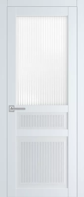 Межкомнатная дверь Carda КН-21 Белый софт Матовое стекло