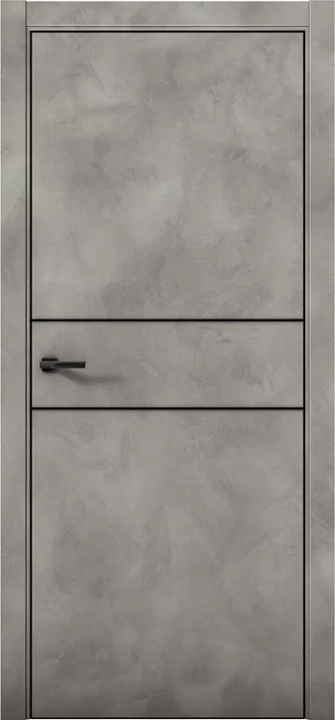 Межкомнатная дверь Aurum doors Pu 3 Плутоний Бетон