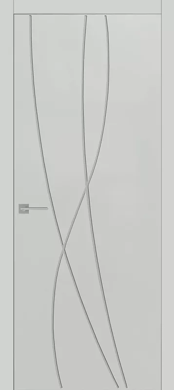 Межкомнатная дверь Carda Diamond Easy-02 глухая, белый пэт