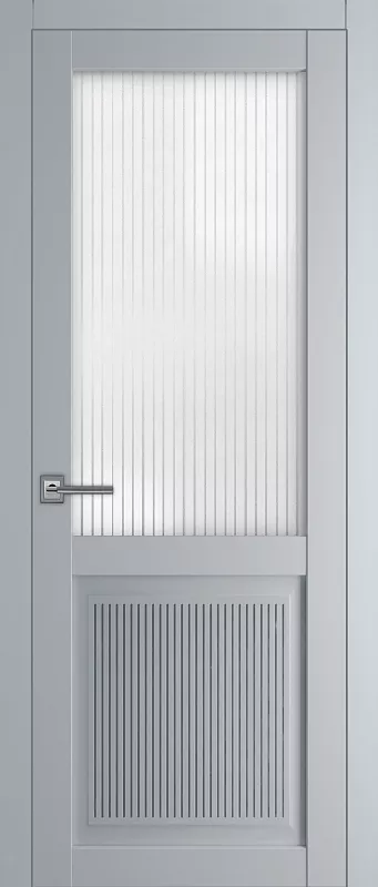 Межкомнатная дверь Carda КН-11 Серый софт Матовое стекло