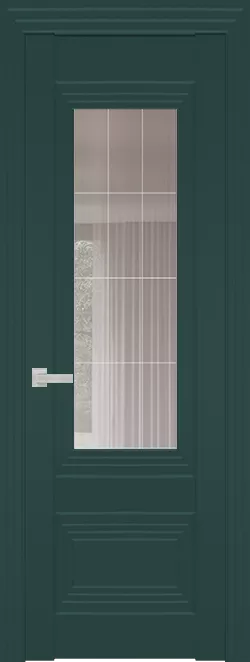 Межкомнатная дверь Carda Diamond VN-7 Зеркало Прозрачное Серое Гравировка,пихта