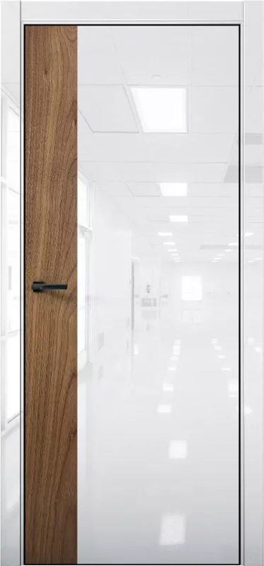 Межкомнатная дверь Aurum doors Pt 6 Платина Crystal white