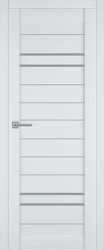 Межкомнатная дверь Carda  Т-17 Белый софт матовое стекло