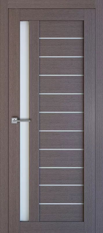 Межкомнатная дверь Carda  Т-14 Серый дуб матовое стекло