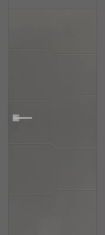 Межкомнатная дверь Carda Diamond L-06 глухая,серый пэт