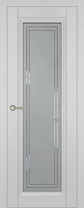 Межкомнатная дверь Carda К-31 Серый софт Витраж