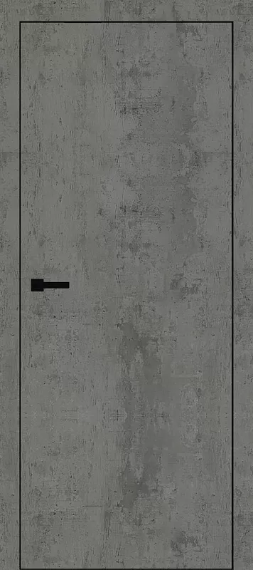 Межкомнатная дверь Carda Diamond I-02 глухая, бетон светлый