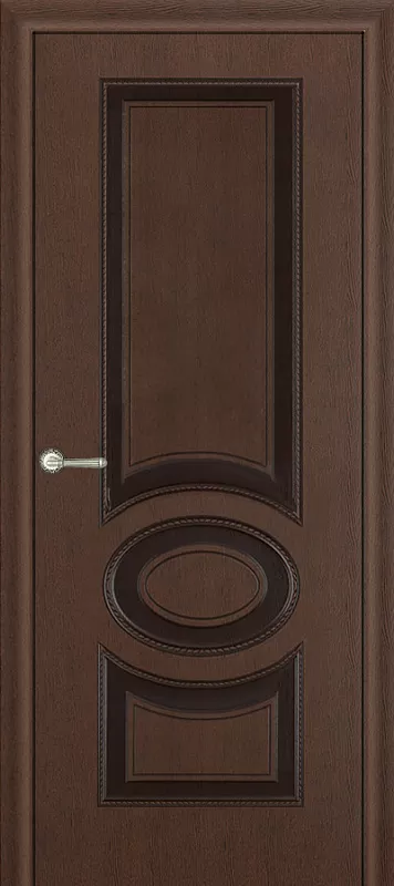 Межкомнатная дверь Carda Неаполь Ясень темный патина черная