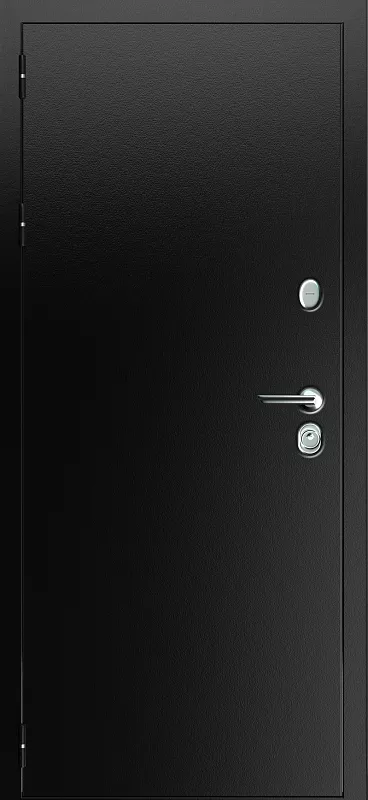 Входная дверь Carda Т-600 Терморазрыв Черный букле TRIPLICE CLASSICA Белое дерево Без ручки