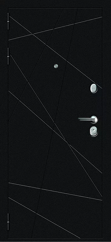 Входная дверь Carda С-403 Черный букле ФЛ-291 Антрацит шагрень Белая шагрень Без ручки Хром