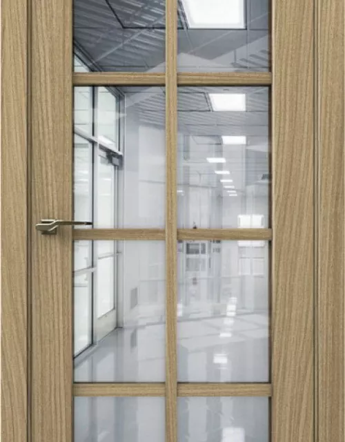 Фото: Межкомнатная дверь Aurum doors Co 22 Кобальт Дуб светлый