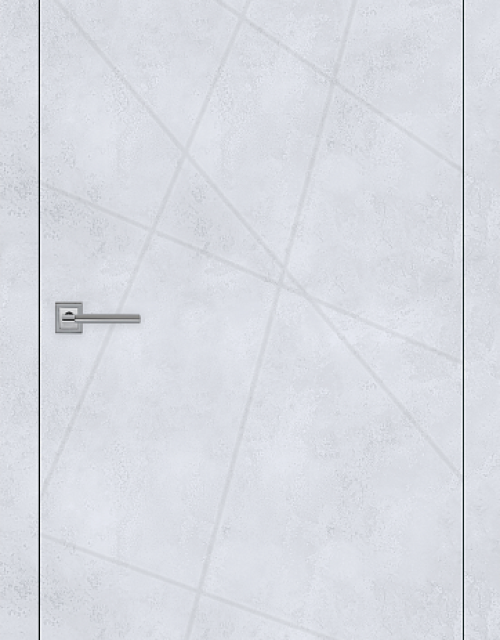 Фото: Межкомнатная дверь Carda Тоскана-1 Бетон снежный алюм.кромка с 2х ст.