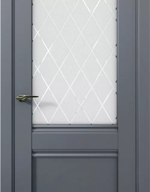 Фото: Межкомнатная дверь Aurum doors Co 12 Кобальт Антрацит