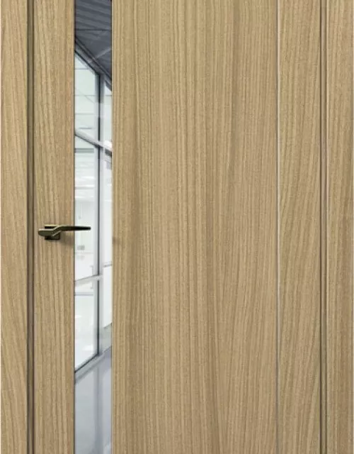 Фото: Межкомнатная дверь Aurum doors Co 7 Кобальт Дуб светлый