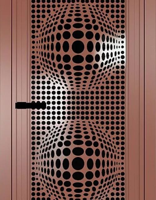 Фото: Дверь AGP №1 Бронза / Триплекс черный  Рисунок 3  2300*800 (190, ECLIPSE) (Распродажа)