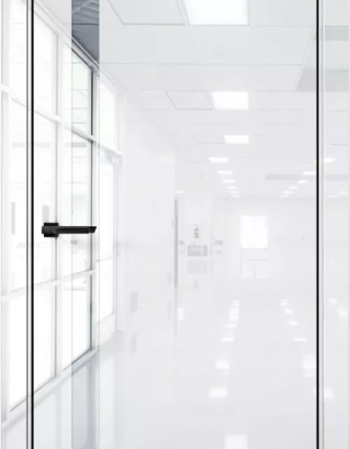 Фото: Межкомнатная дверь Aurum doors Pt 7 Платина Crystal white