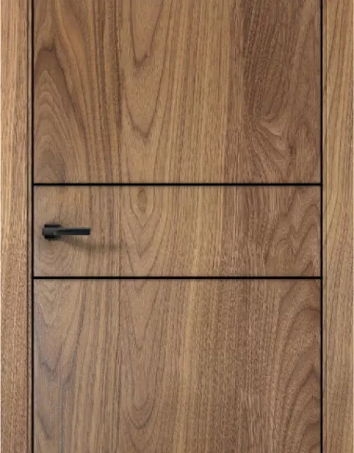 Фото: Межкомнатная дверь Aurum doors Pu 3 Плутоний Орех пекан
